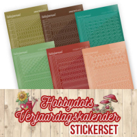 Hobbydots verjaardags kalender nl incl de stickervellen